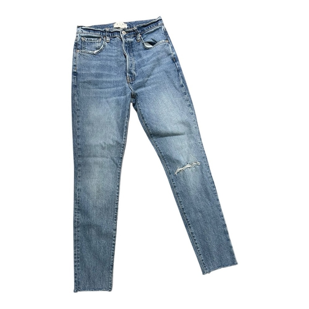 We the Free Distressed Raw Hem Button Fly Jean Size 28